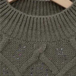 White House Black Market Cable Pullover